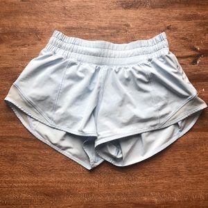 Light blue hotty hot shorts lululemon!